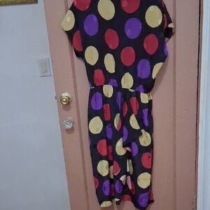Colorful Polka Dot Dress, SIZE 14 T0 20